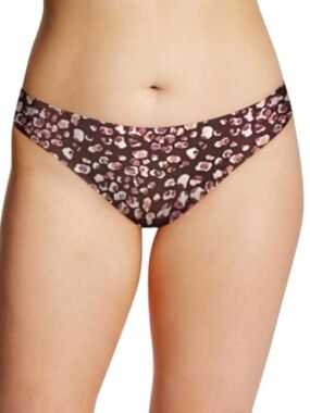 Maidenform Thong 2XL No-Line Coco Cat Print  Seamless Stretch Panty -NWT